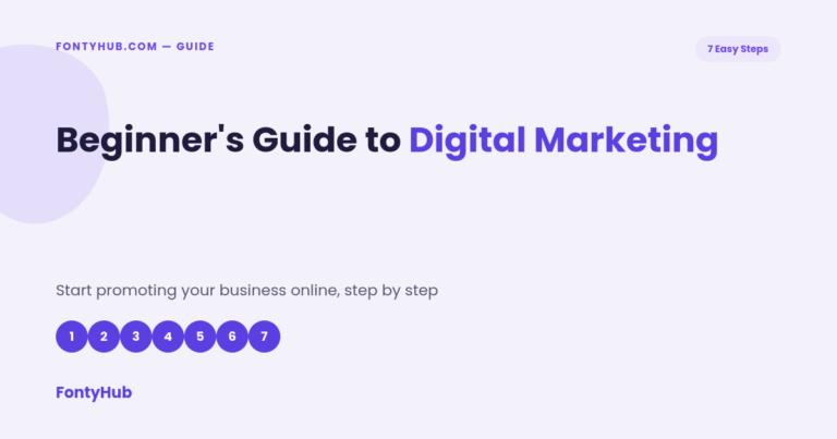 beginner's guide to digital marketing 7 steps