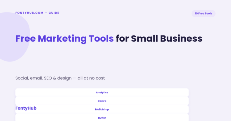 free marketing tools every small business should use