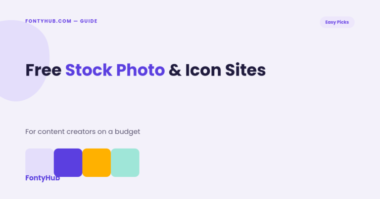 Free Stock Photo Sites & Icons: Easy Picks for Creators (2026) 3 free stock photo sites for content creators