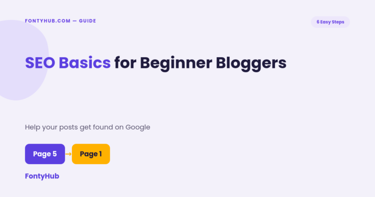 SEO basics for beginner bloggers checklist